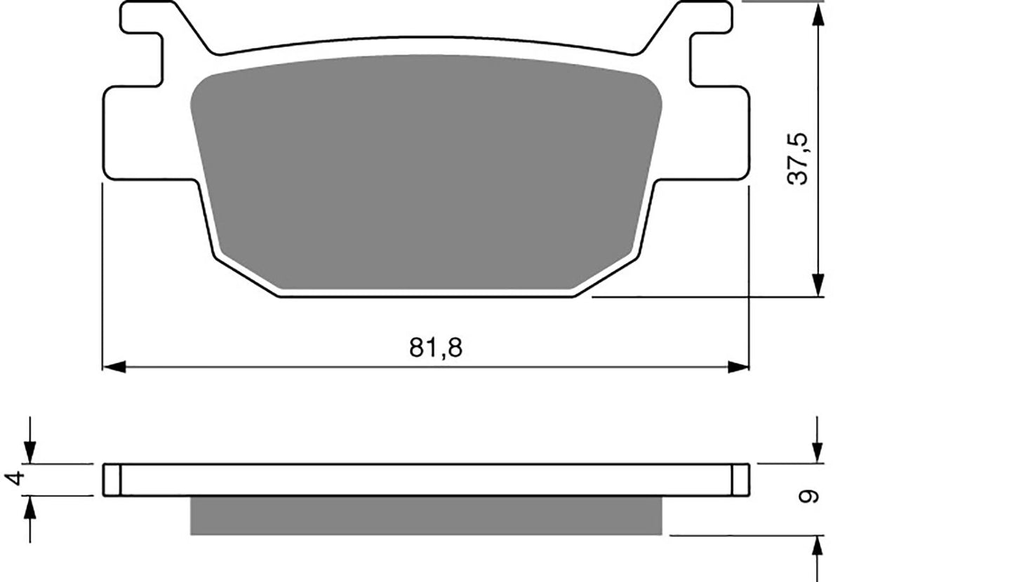 Goldfren Brake Pads S33-287, FA415