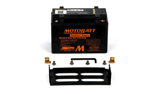 Motobatt Battery MBTX9UHD Black 12v 11.1Ah (20Hr) CCA:160A YTX9BS, YT12ABS L:151mm x H:105mm x W:87mm