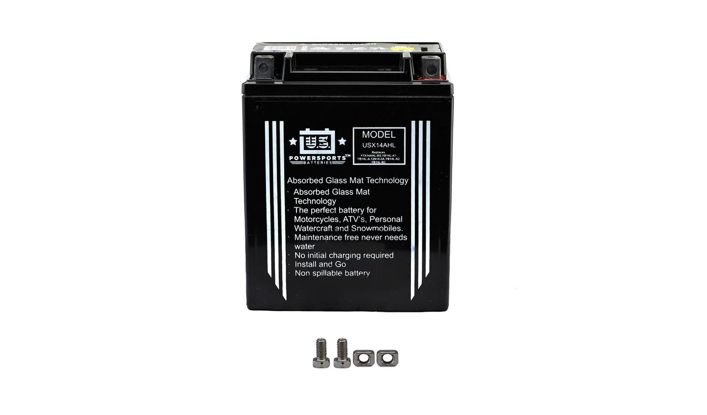 MTX Power Battery XT14AHL Sealed 12v 14.0AH CCA:200 L:135mm H:166mm W:91mm CB14L-B2, CTX14AHL, CB14L-A2, CB14L-A1, USX14AHL