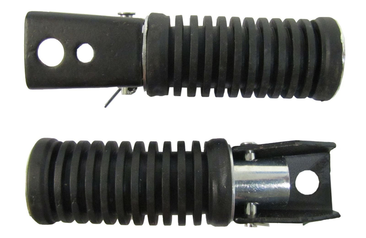 Footrests Rear Round bolt on as fitted to For Suzukis (Pair)