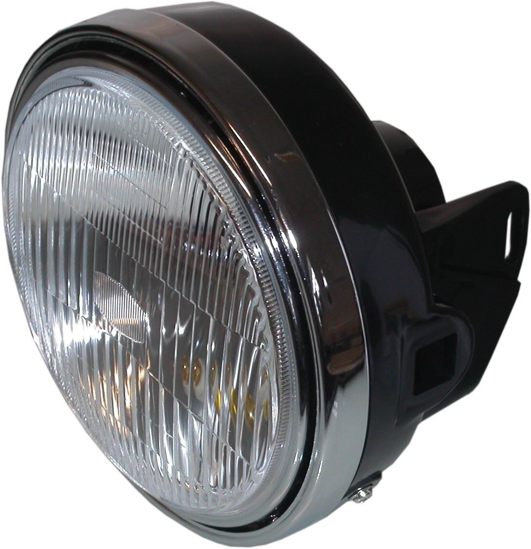 Headlight Round Complete Yamaha RD250,RD350LC 8'' (Not E-Marked) (No Main Bulb)