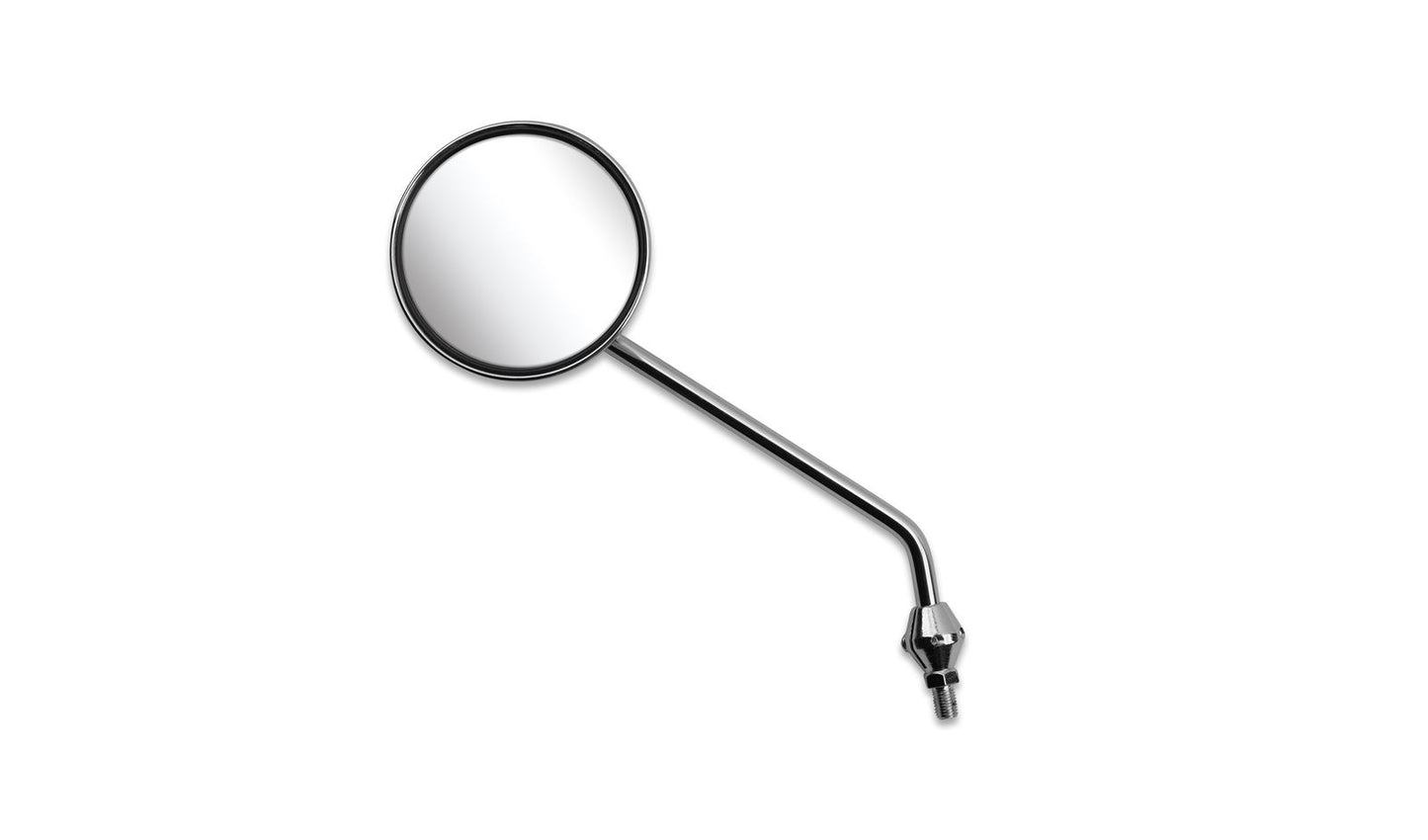 Mirror Left 10mm Chrome Round Early Honda (Knuckle Type)
