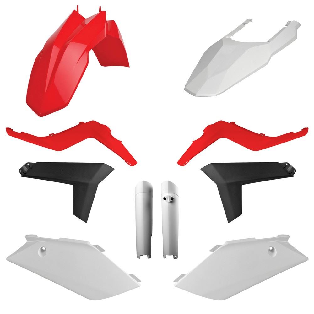 POLISPORT PLASTIC KIT + FORK GUARDS GAS GAS EC/EC-E/EC-F 2012-2013, OEM STYLE