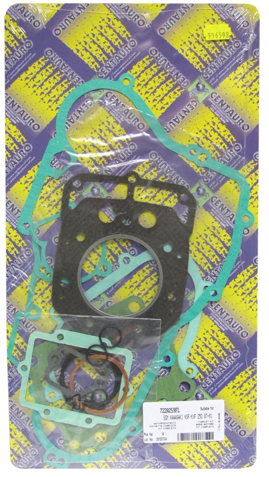 Centauro Full Gasket Set Kawasaki KXF250A2 Tecate 4 1987-1988