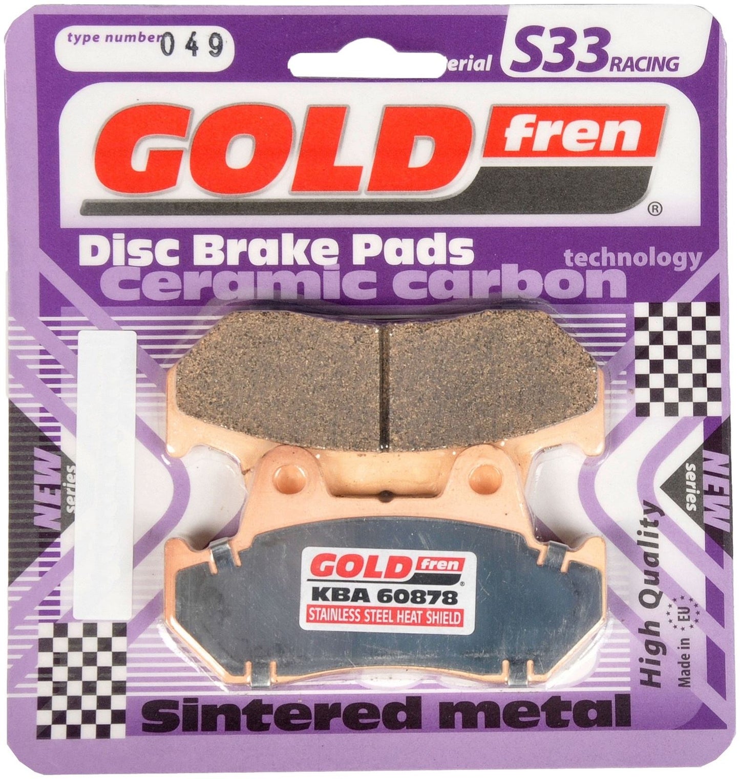 Goldfren Brake Pads S33-049, VD123/2, FA69/2, FDB244R, SBS575
