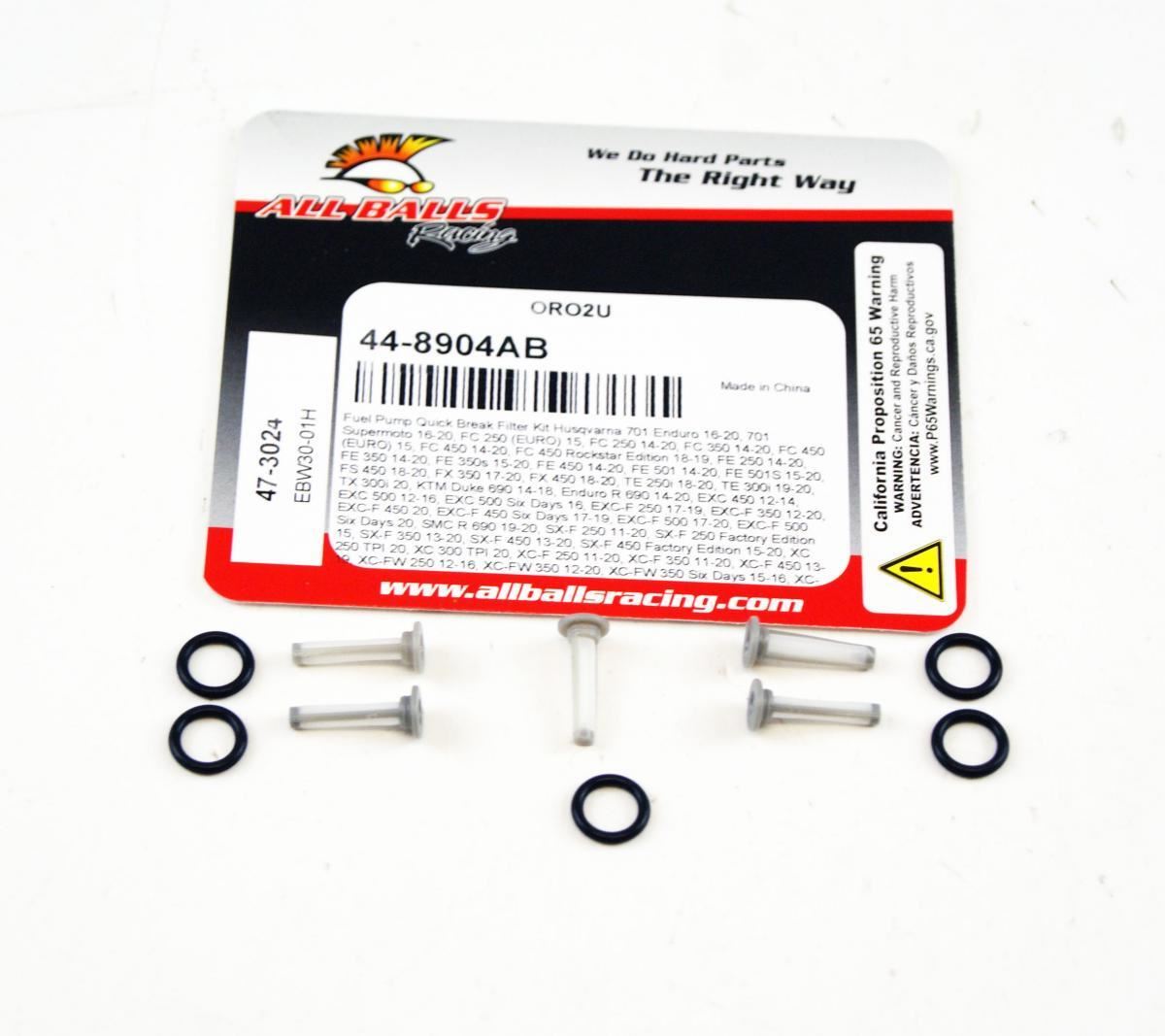 Fuel Pump Quick Break Filter Kit-Includes Filter x 5 and O-Ring x 5 Gas-Gas EC300 2021, EC300 2021, EX250F 2021, EX250F 2021, EX300 2021, EX300 2021, EX350F 2021, EX350F 2021, MC250F 2021, MC250F 2021, MC450F 2021, MC450F 2021, Husqvarna 701 Endu