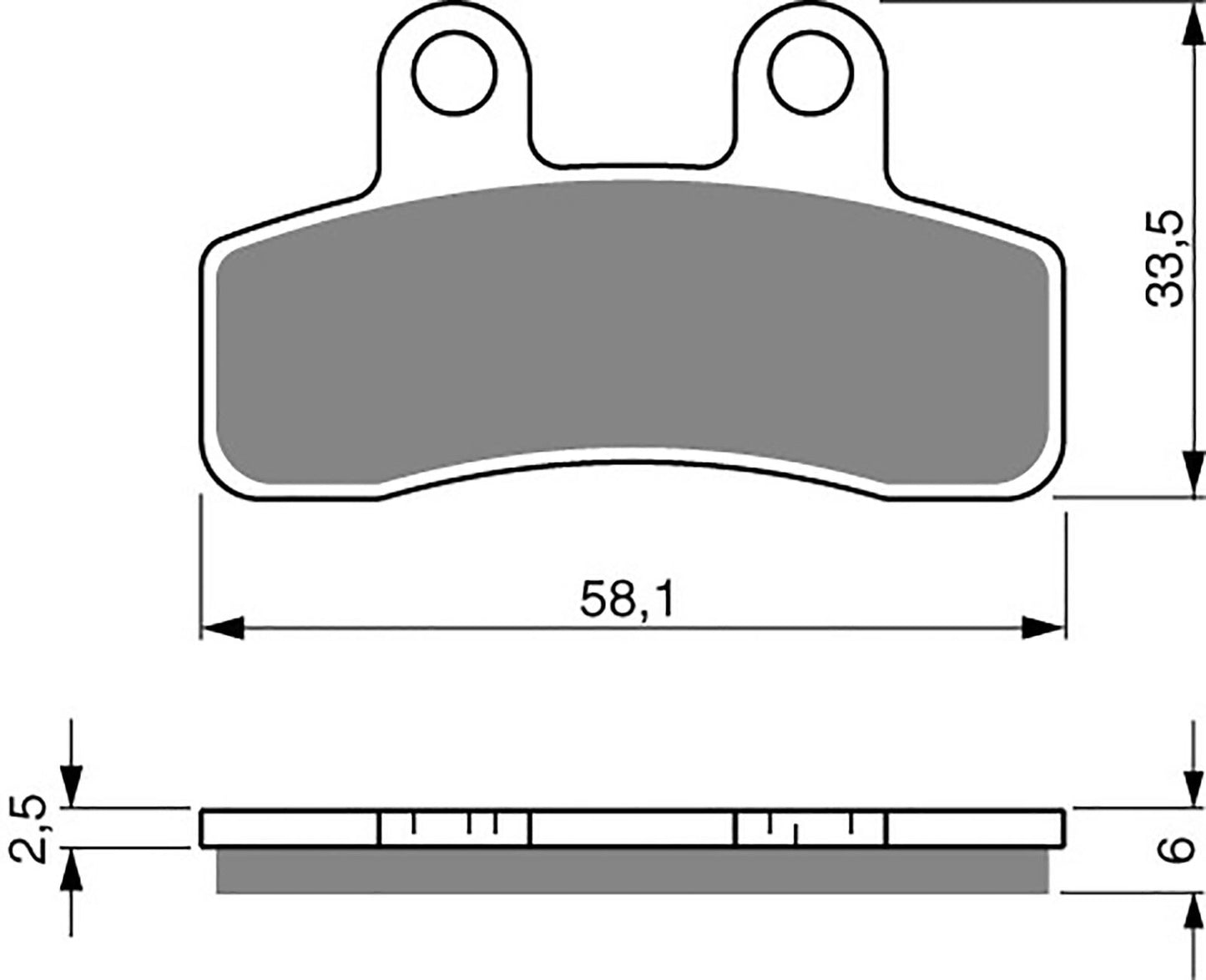 Goldfren Brake Pads AD250, FA448, SBS211