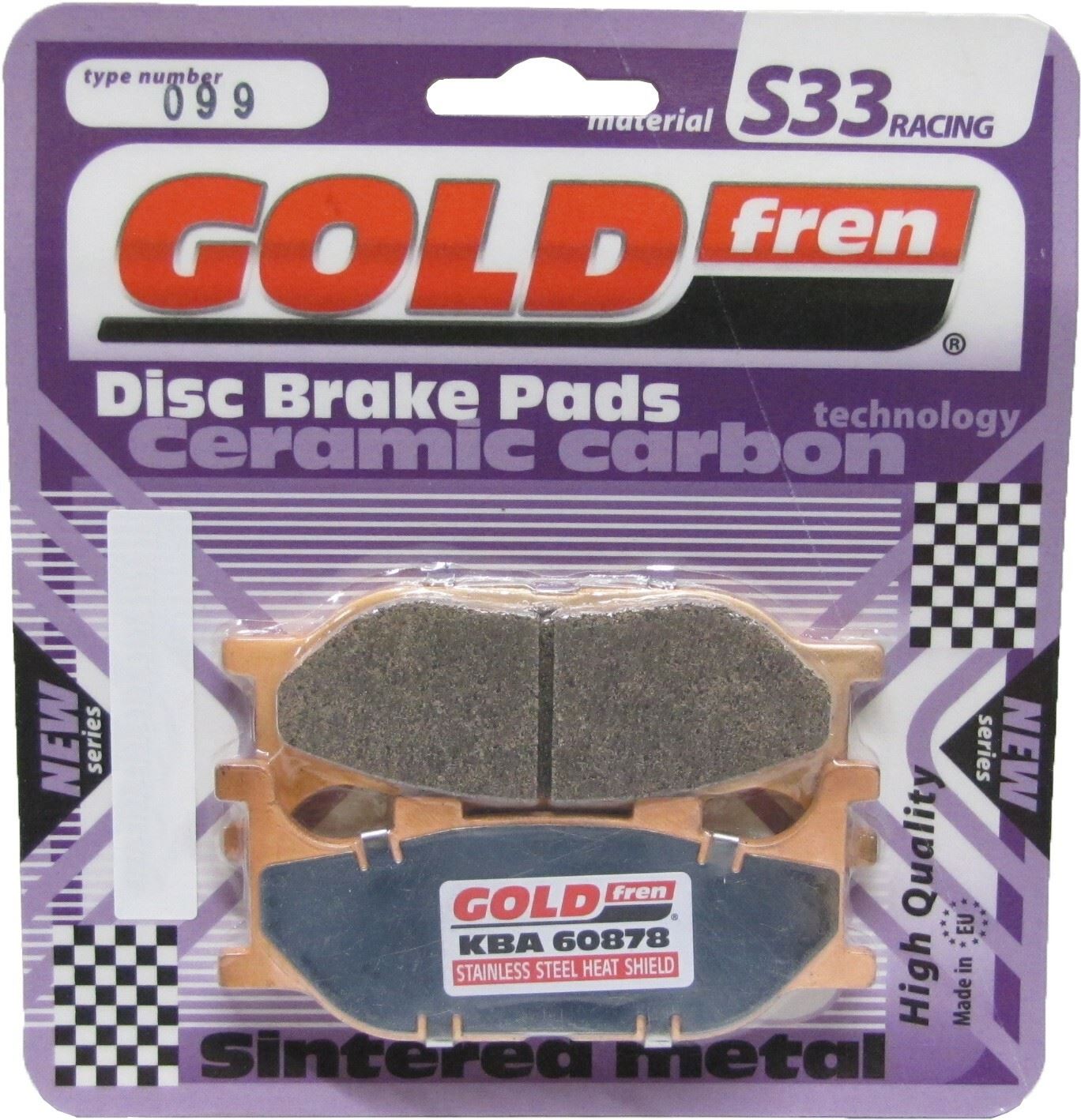 Goldfren Brake Pads S33-099, VD260, FA199, FDB2003, SBS691