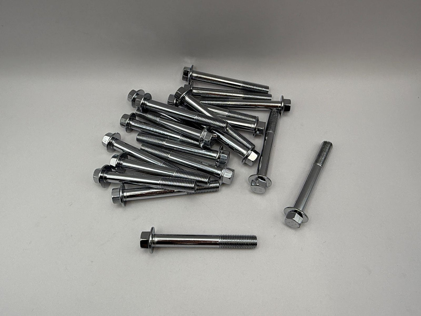 Bolts Flanged Chrome Hexagon M10 x 75mm x 1.25mm Pitch (12mm Head)