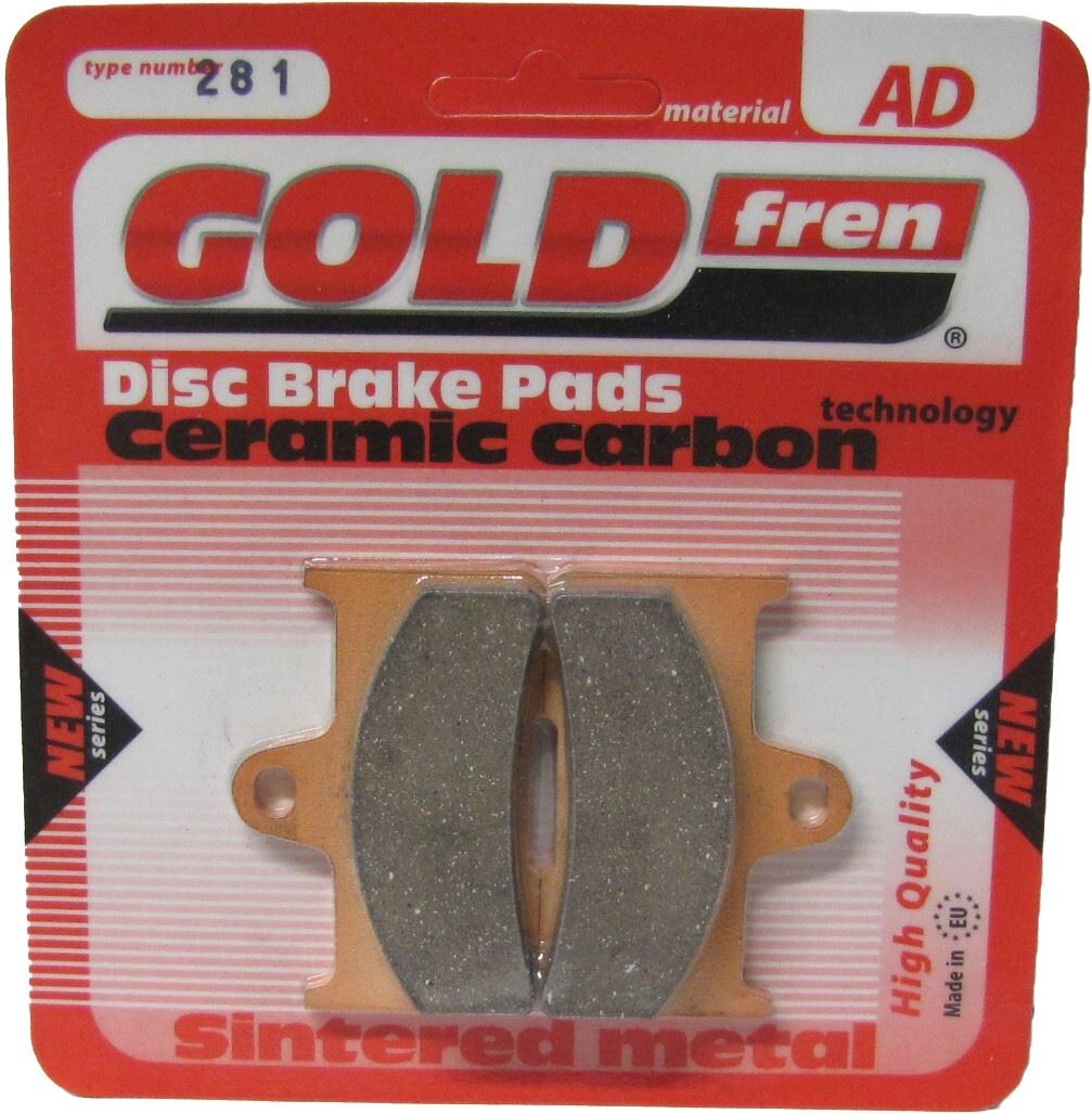 Goldfren Brake Pads AD281, FA344 as fitted to Yamaha YFM660 02-08 Rear