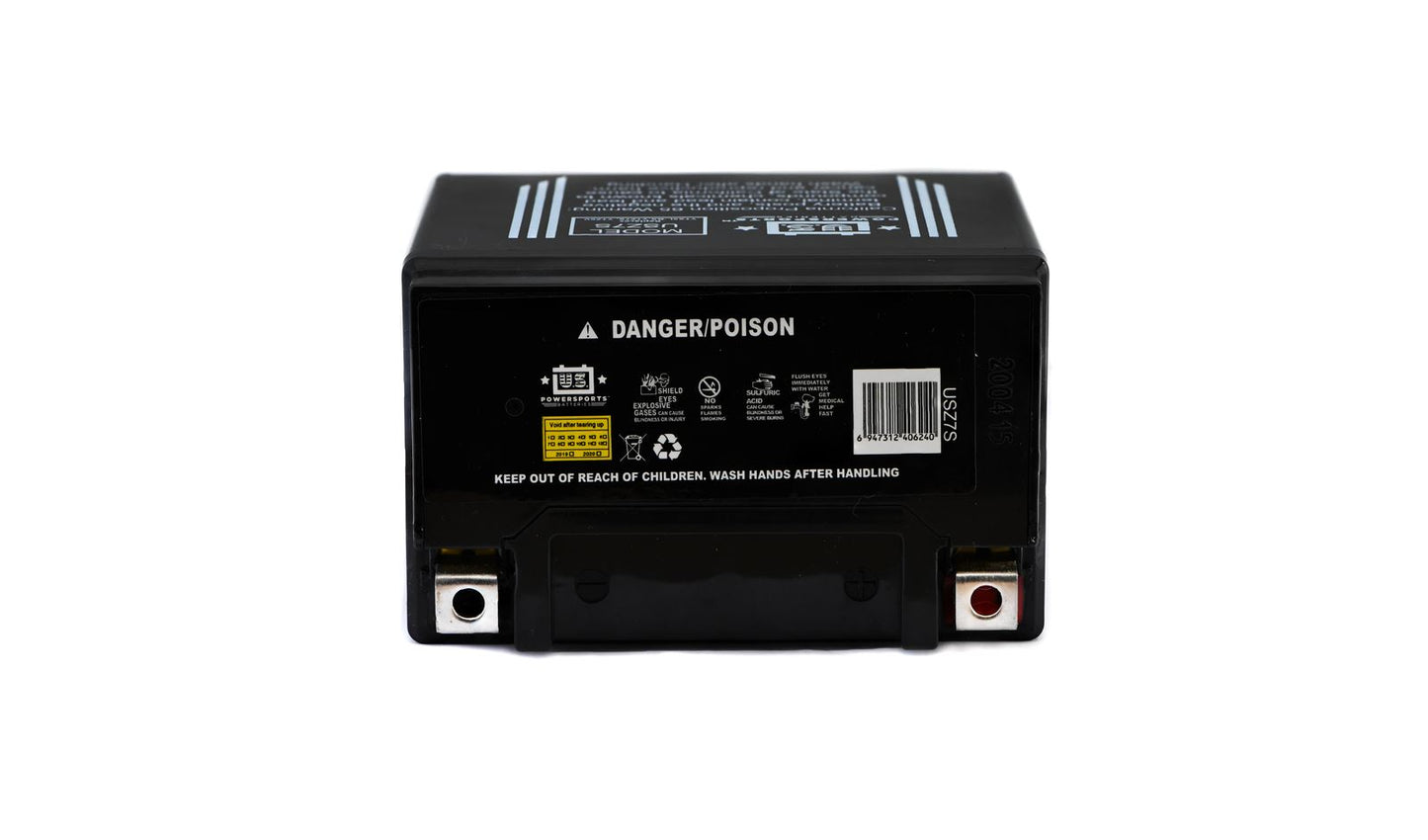 MTX Power/ US Powersports Battery XTZ7S/ USZ7S Sealed 12v 6.5AH CCA:95A L:113mm H:105mm W:70mm CTZ7S,CTZ6S
