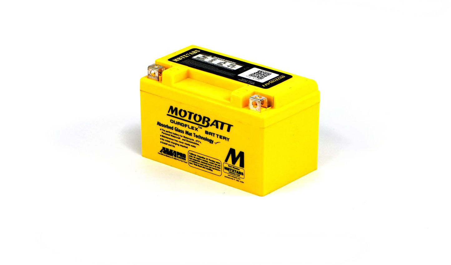 Motobatt Battery MBTX7ABS 12v 7.4Ah (20Hr) CCA:105A YTX7ABS L:151mm x H:95mm x W:87mm