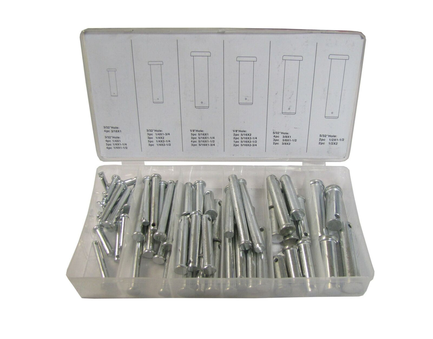 Pins Clevis 60pc Assortment (Kit)