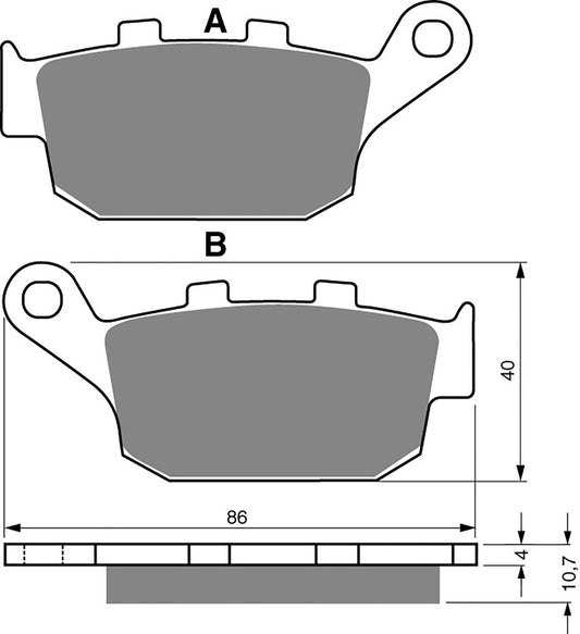 Goldfren Brake Pads S33-020, VD147, FA140, FDB531, SBS614