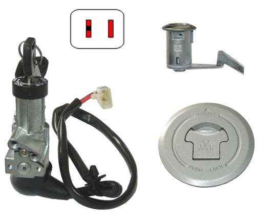 BRAND NEW HONDA CBF 125 IGNITION LOCK SET AND FUEL CAP