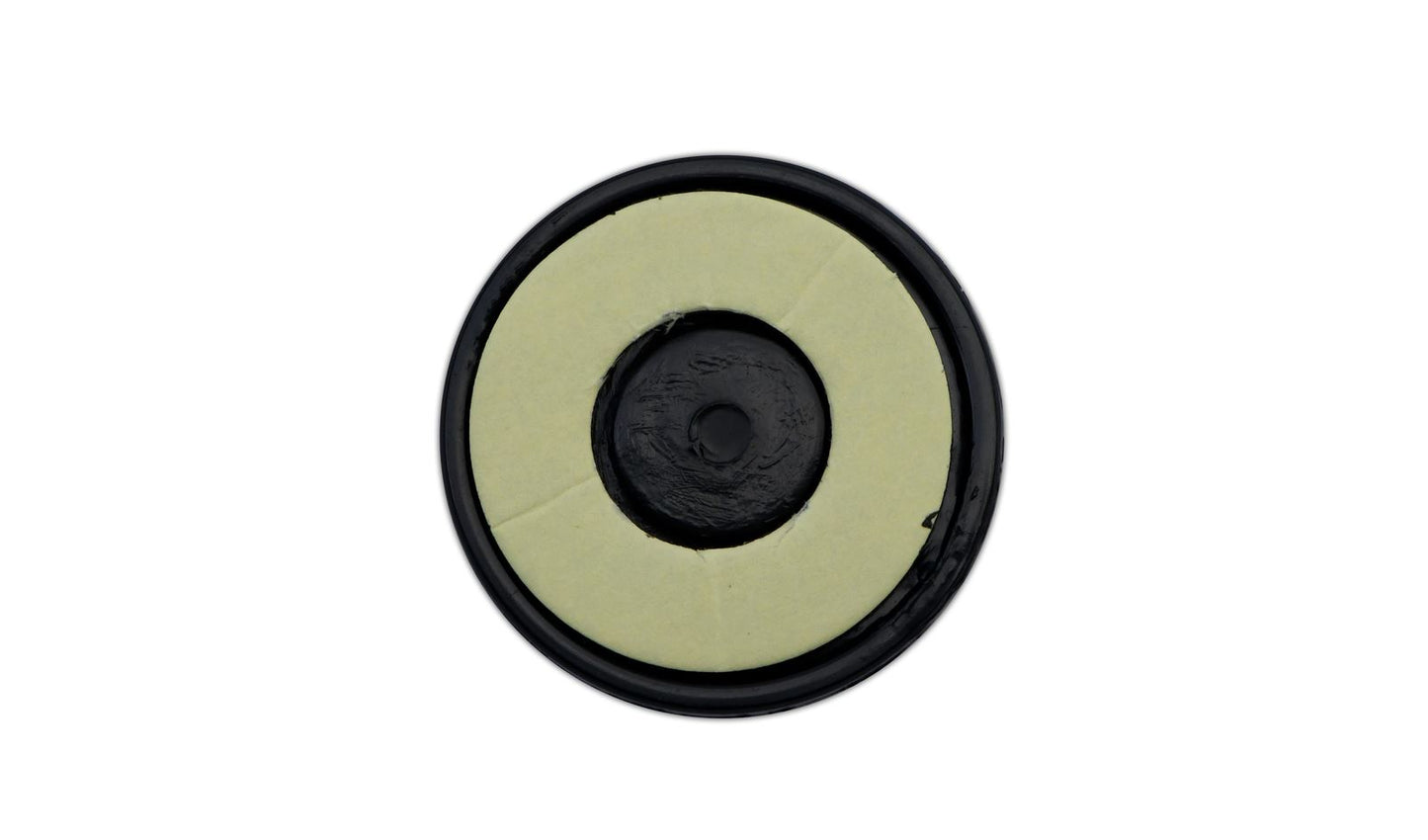 Reflector Orange Round Stick-on Black Rim OD 60mm