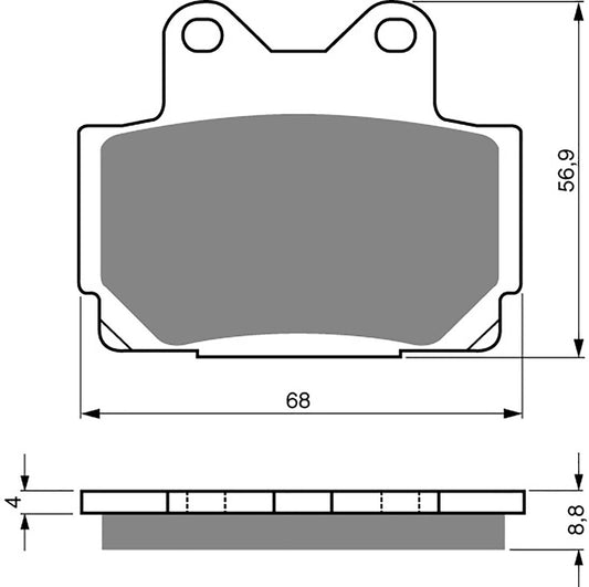 Goldfren Brake Pads AD067, VD240, FA104, FDB386/R, SBS570