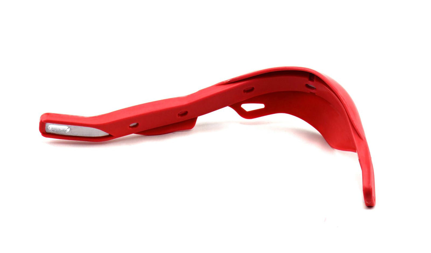 Handguards Wrap Around Red With Alloy Reinforcement Bar & Full Fitting Kit