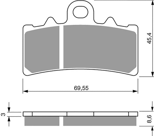 Goldfren Brake Pads S33-305, FA606, SBS877