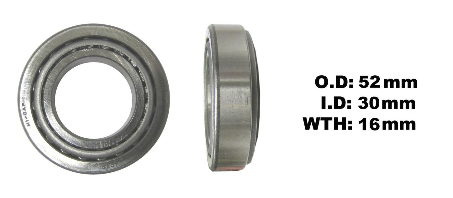Taper Bearing 30 x 52 x 16