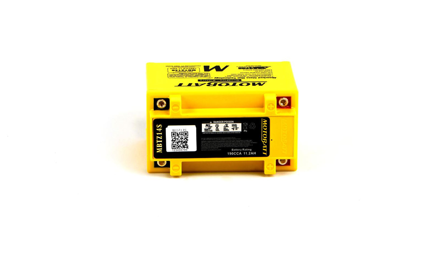 Motobatt Battery MBTZ14S 12v 12.2Ah (20Hr) CCA:170A YTZ14S L:151mm x H:110mm x W:87mm