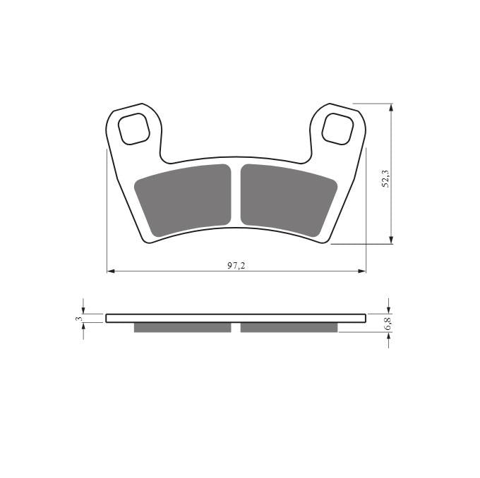 Goldfren AD428 Polaris RZR900 15-20, RZR1000 16-20