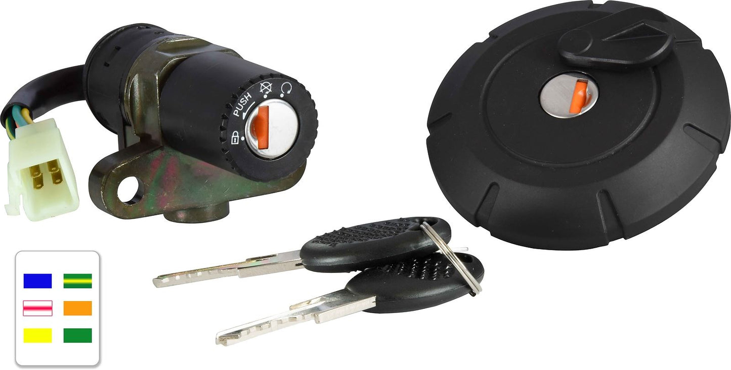 Ignition Switch Lock Set Yamaha XT125X/R 07-09, DT50X,R 07-11