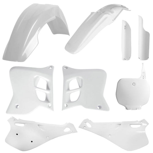 POLISPORT PLASTIC KIT + FORK GUARDS YAMAHA YZ125 93-95, YZ250 93-95, WHITE