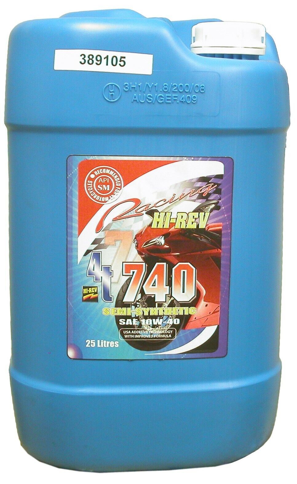 Hi-Rev 724 Super 4T semi synthetic 10w/40 4 stroke oil