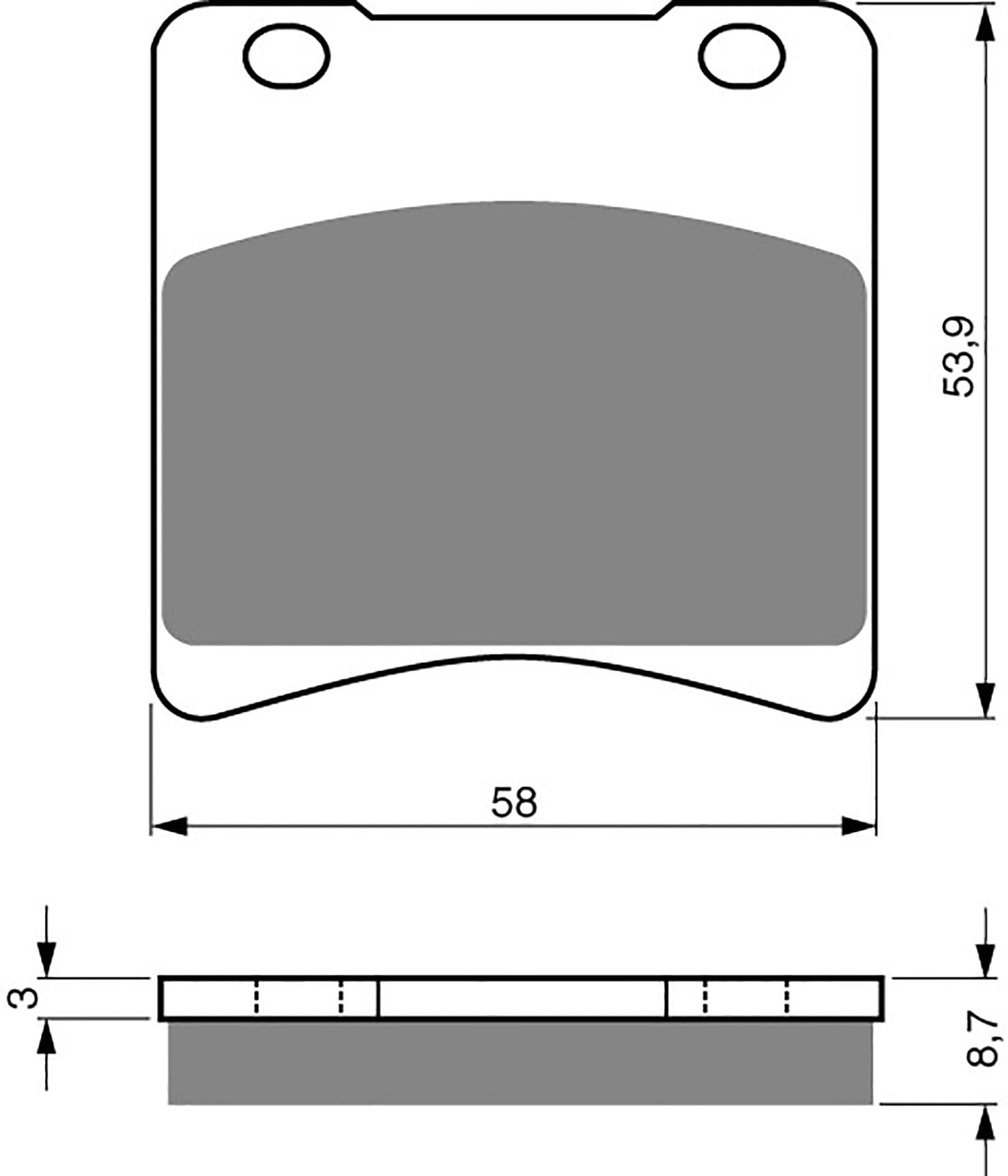 Goldfren Brake Pads S33-085, VD330, VD331, VD338, FA103, FDB389/R, SBS577