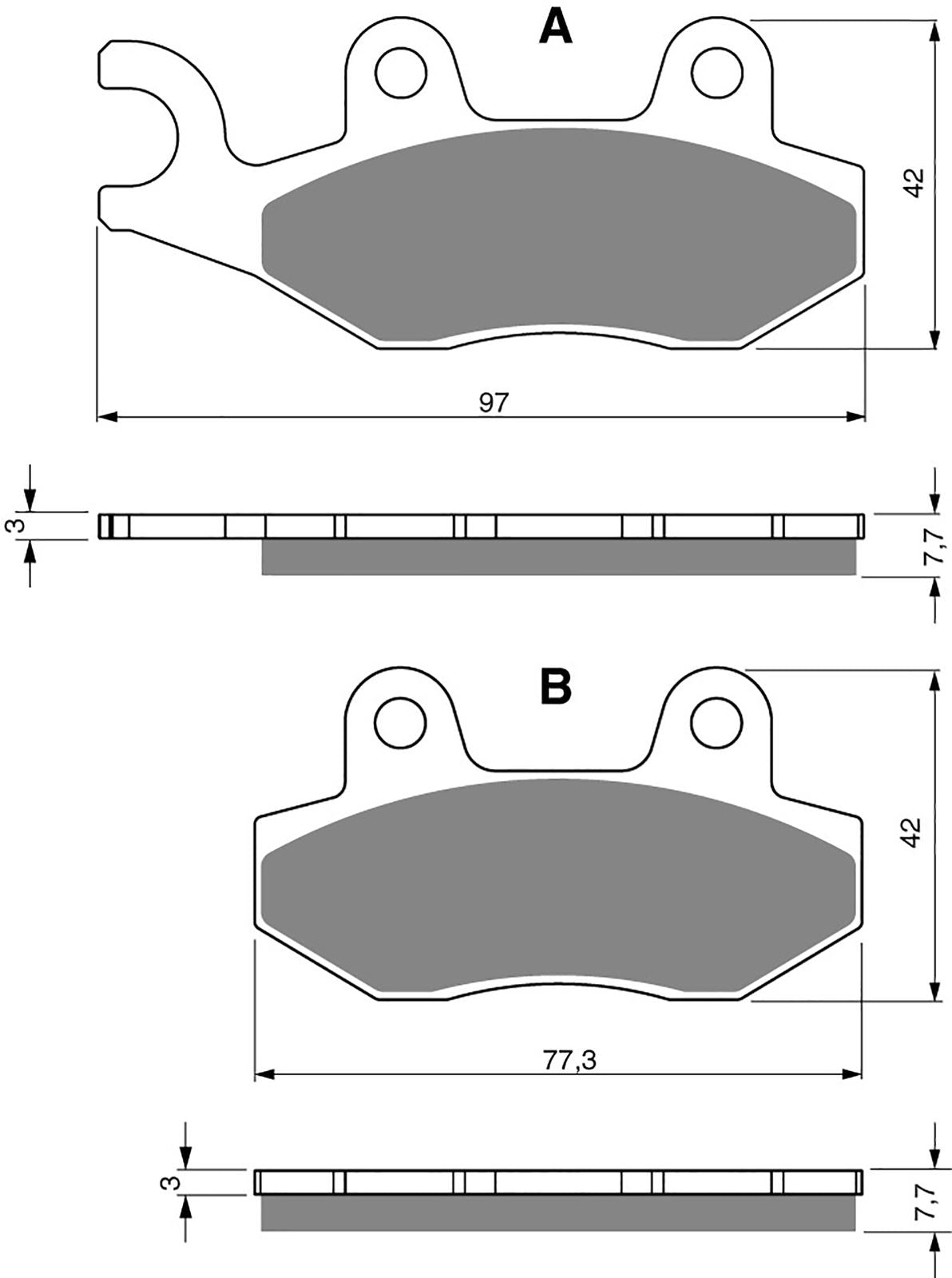 Goldfren Brake Pads AD002, VD340, FA135, FA214, FA202, FDB497, SBS611
