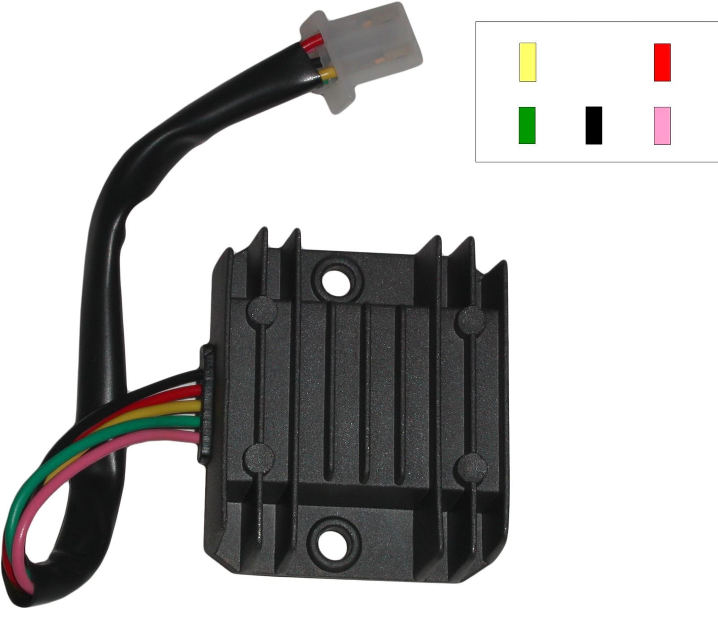 Regulator/Rectifier 5 Wire Green,Red,Pink,Yellow,Black(Femal (Each)