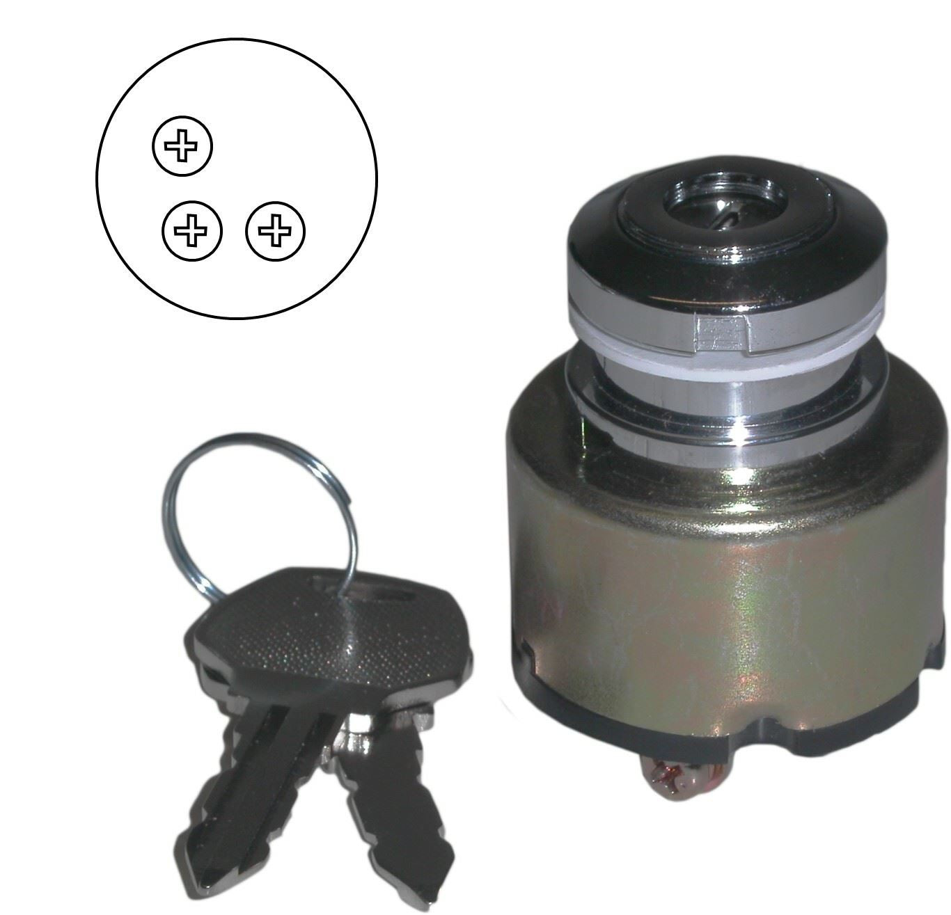 Ignition Switch Harley Davidson (3 Wires)