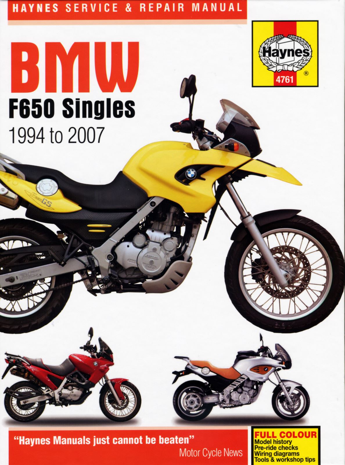 Haynes Manual BMW F650 All Models 94-07