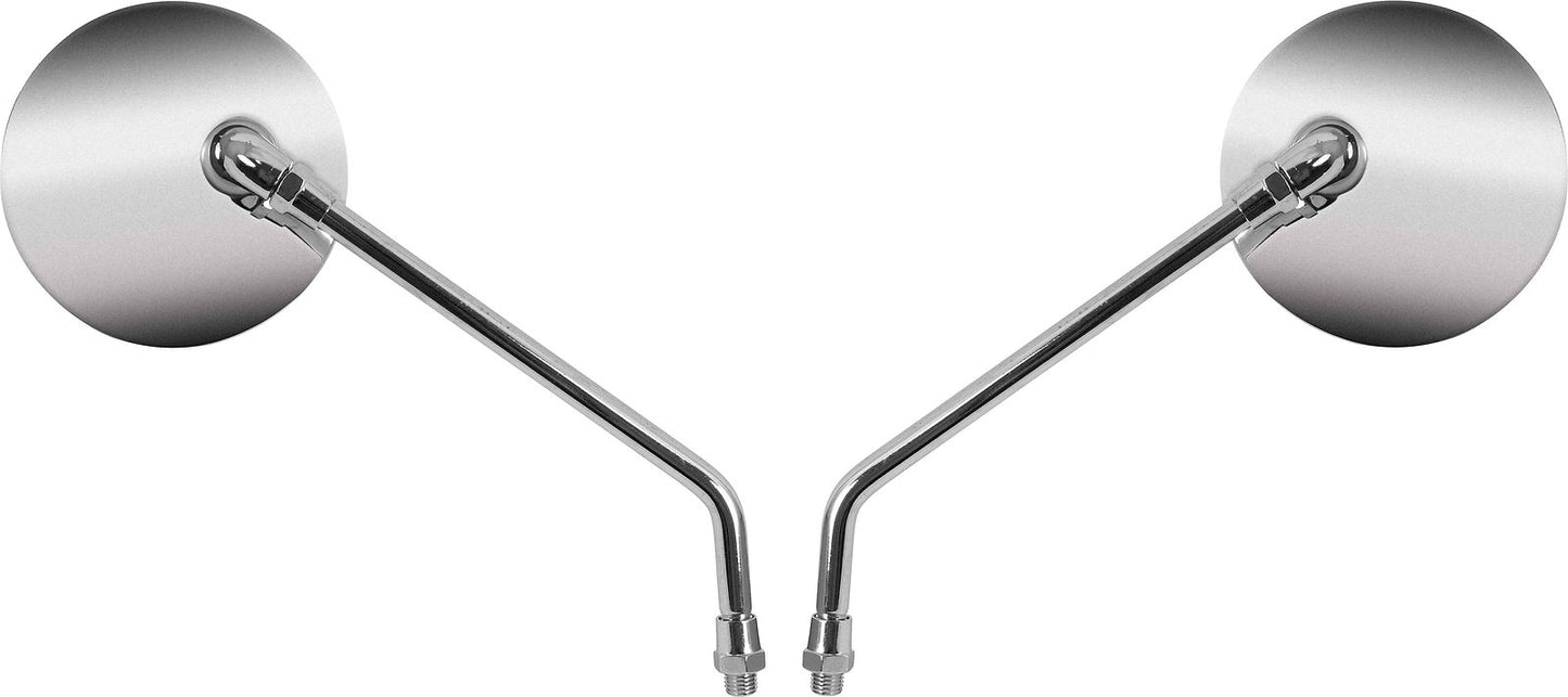 Mirrors Left & Right 10mm Chrome Round Universal (E-Marked)