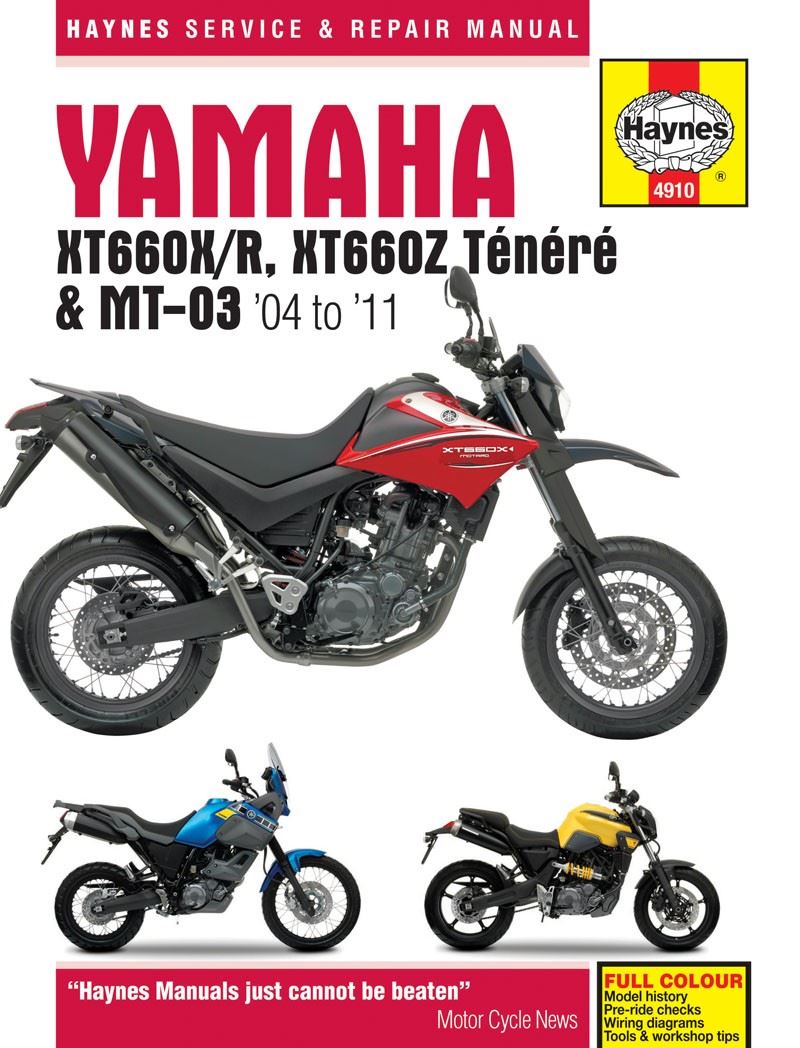 Haynes Manual Yamaha XT660 & MT03 04-11