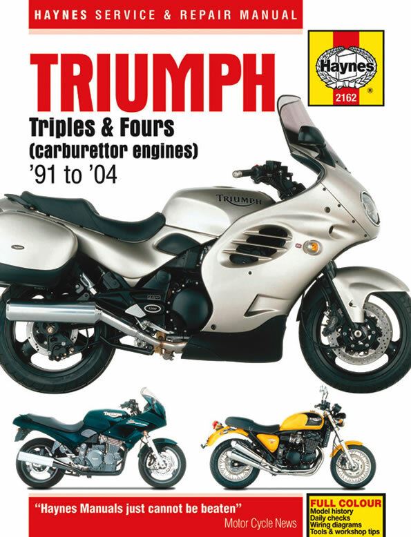 Haynes Manual Triumph Triple & Fours (Carburettor Engines) 91-04