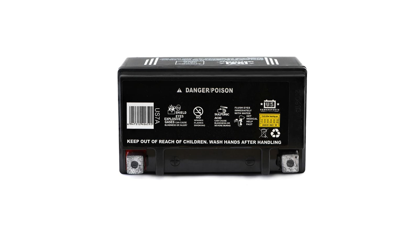 MTX Power Battery XT7A Sealed 12v 7.0AH CCA:105A L:150mm H:95mm W:87mm CTX7A-BS, CT7A-BS, US7A