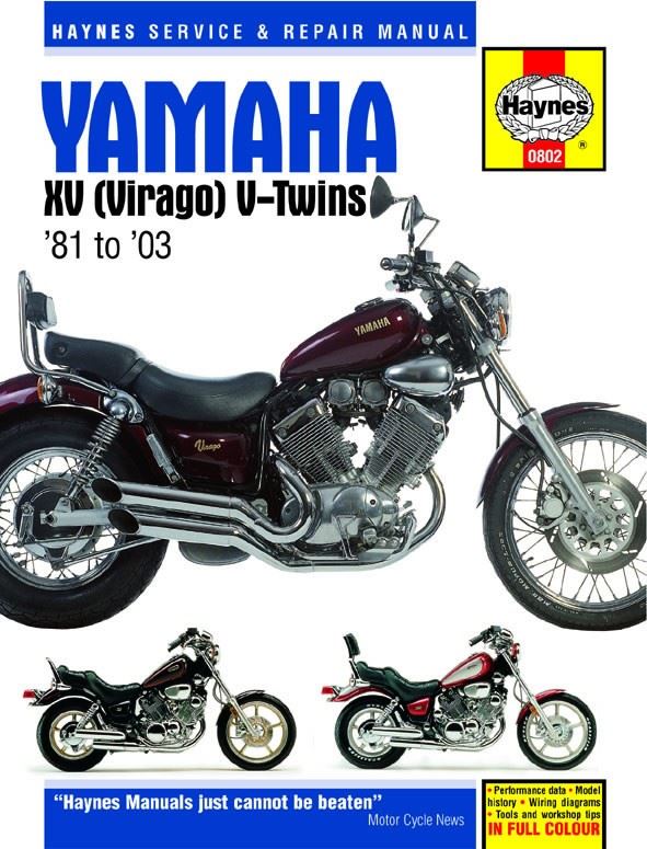 Haynes Manual Yamaha XV535, XV700, XV750, XV920, TR1, XV1000, XV1100