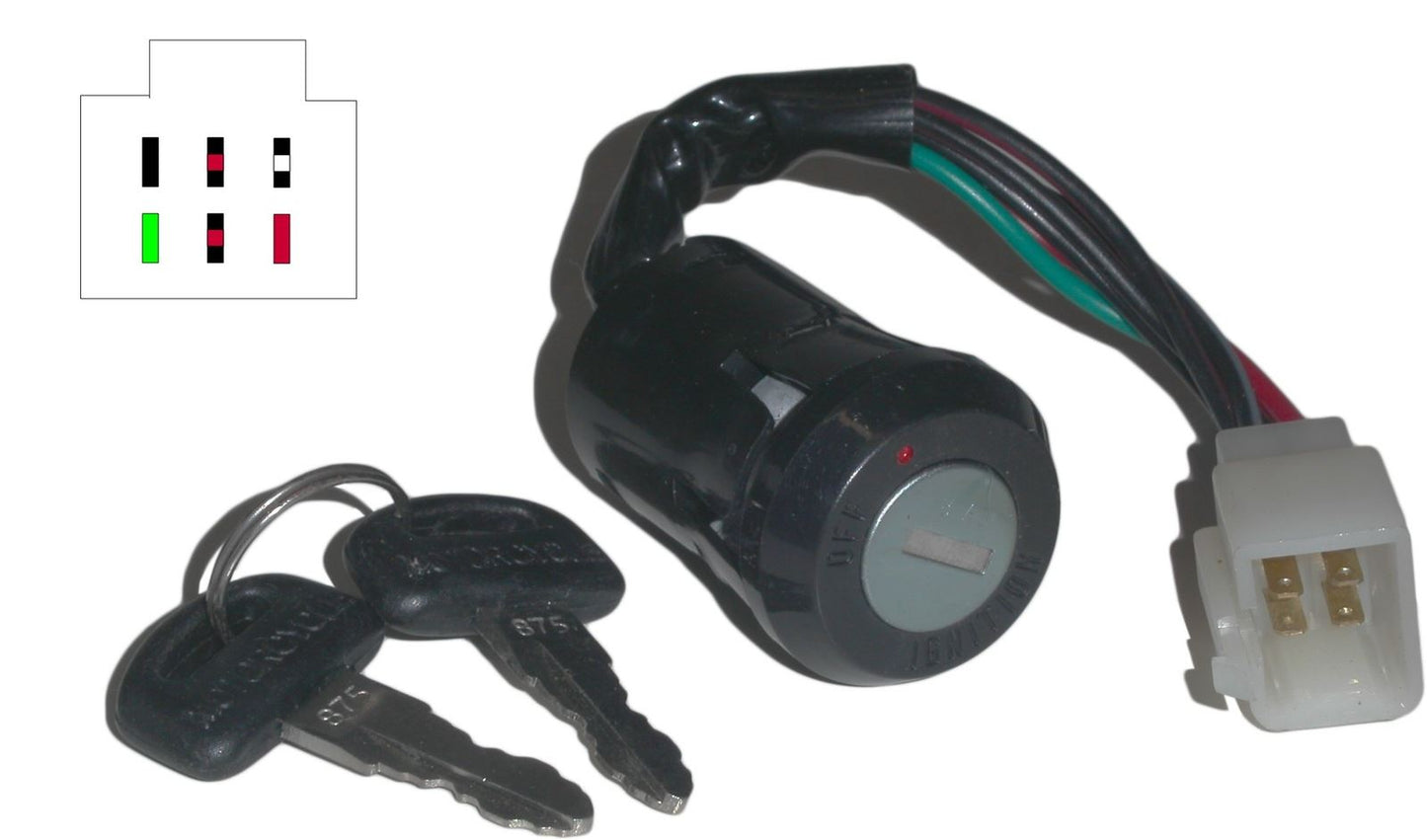 Ignition Switch Honda MB50 80-82 (6 Wires)