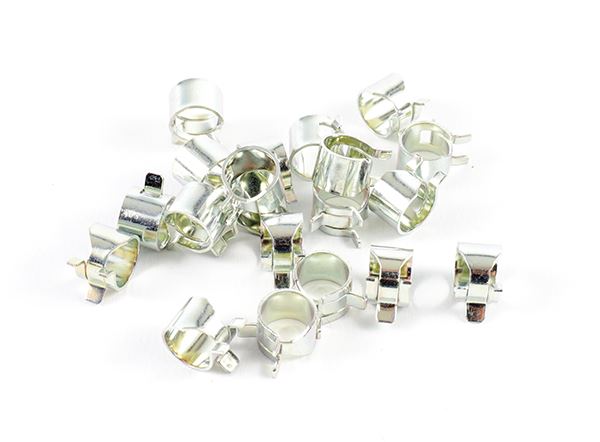4x Motorcycle Fuel Petrol Line Hose Pipe Clips Clamps 10mm
