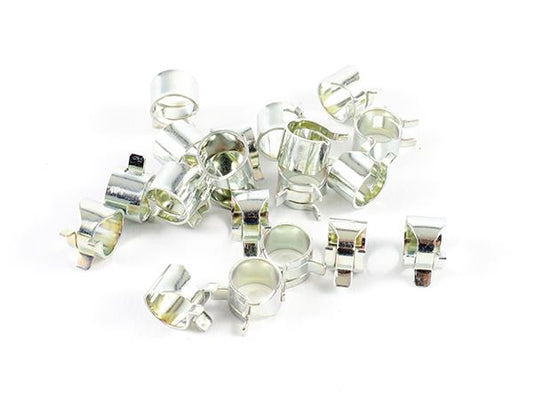 4x Motorcycle Fuel Petrol Line Hose Pipe Clips Clamps 10mm
