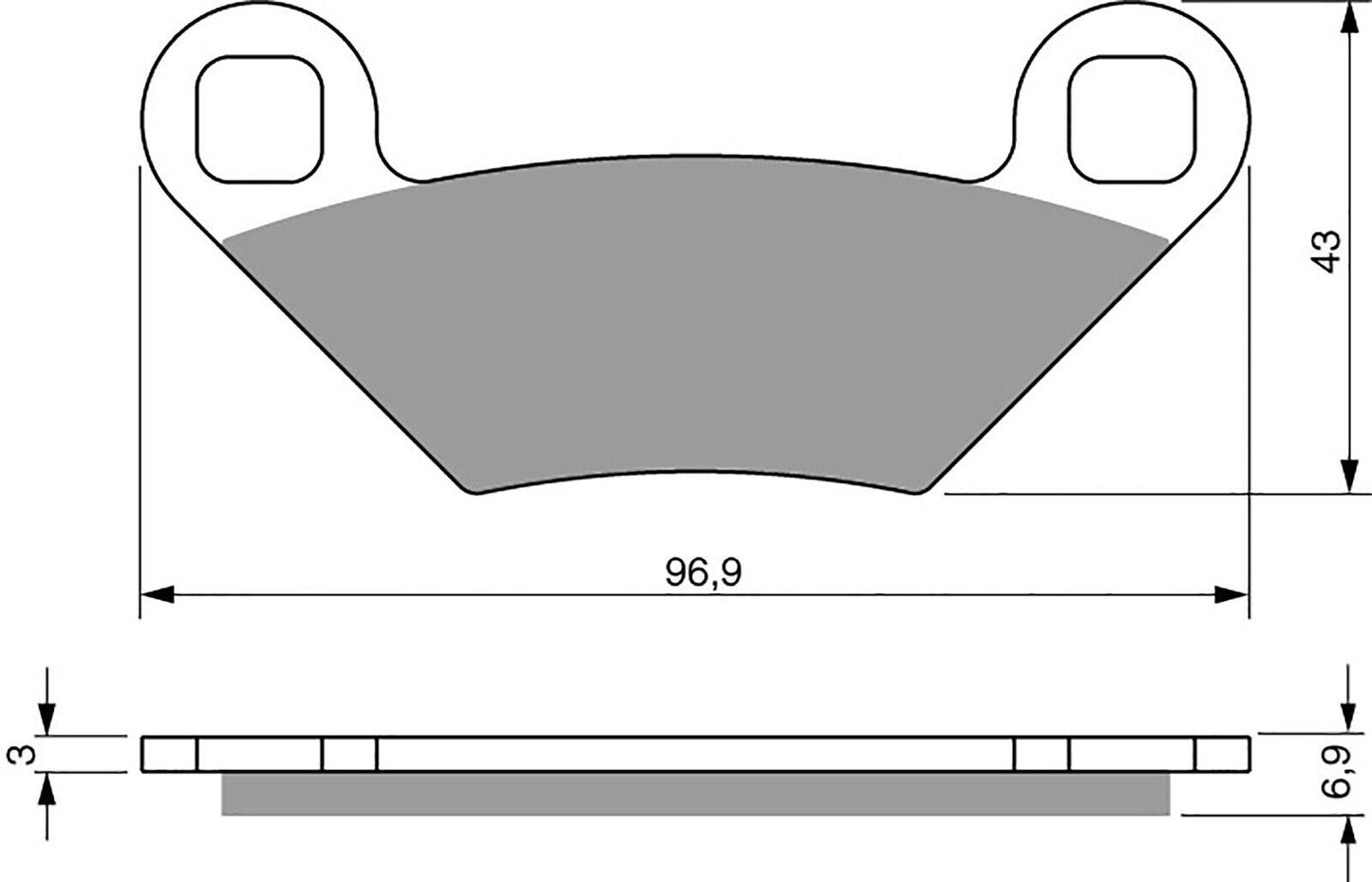 Goldfren Brake Pads K1-300,FA475