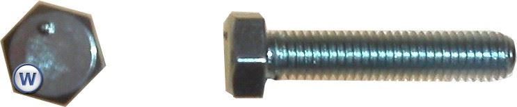 Bolts Hexagon 7mm x 35mm (11mm Spanner Size)(Pitch 1.00mm) (Per 20)