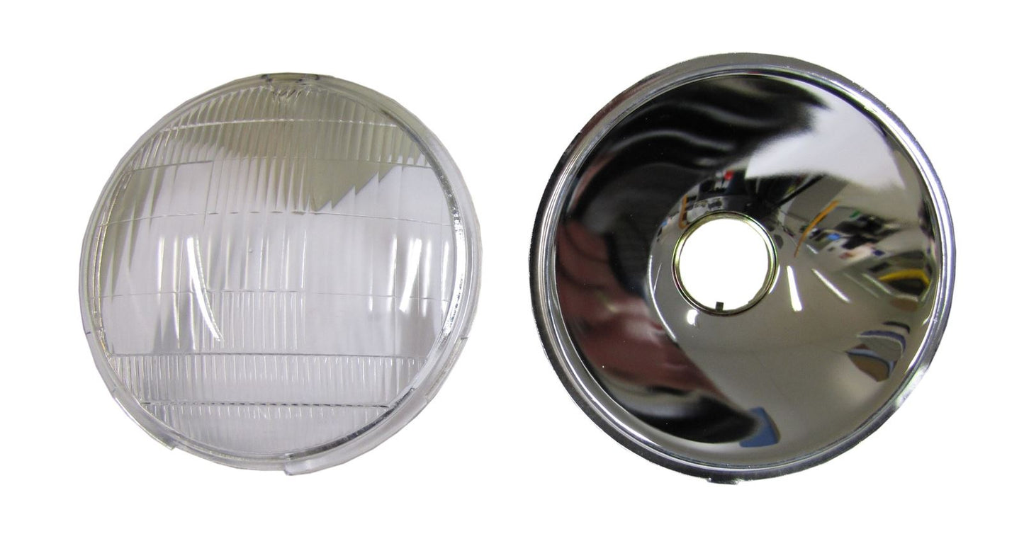 Headlight Replacement Glass 7"& Reflector for 379860