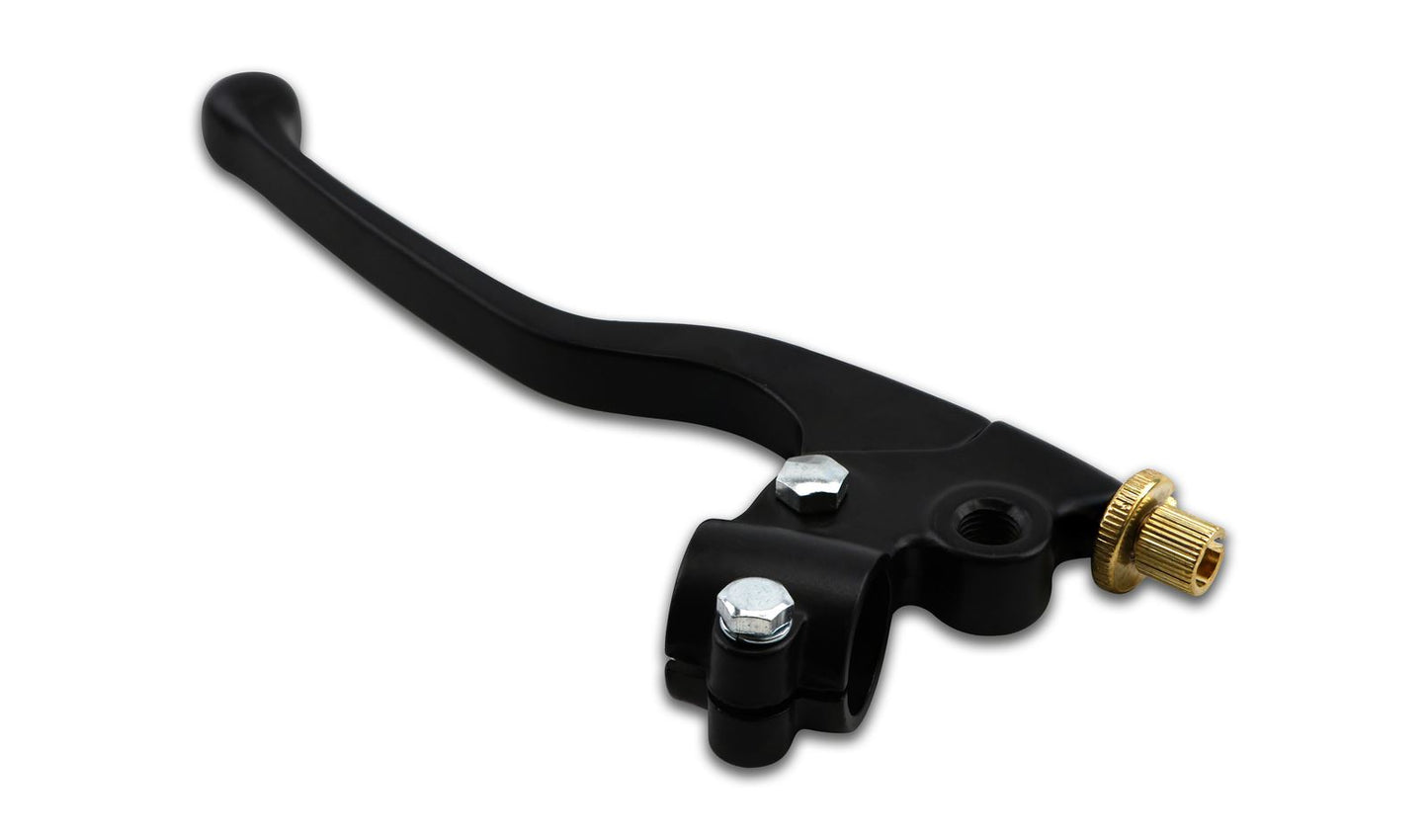 Lever Assembly Left Hand Black with Mirror Boss as Yamaha Early RD Models