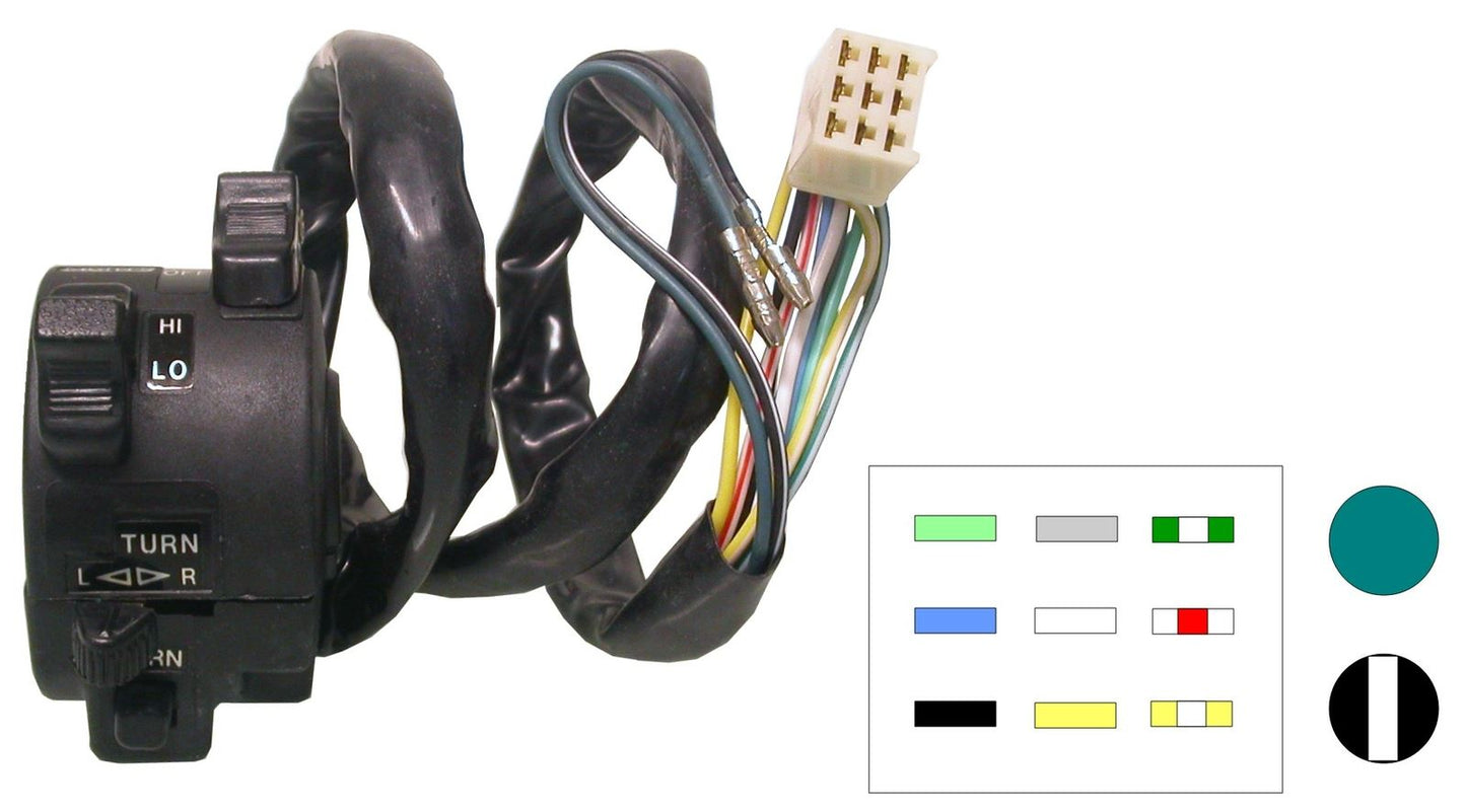 Handlebar Switch Left Hand For Suzuki TS100,125ERN,T,X 79-84 (Each)