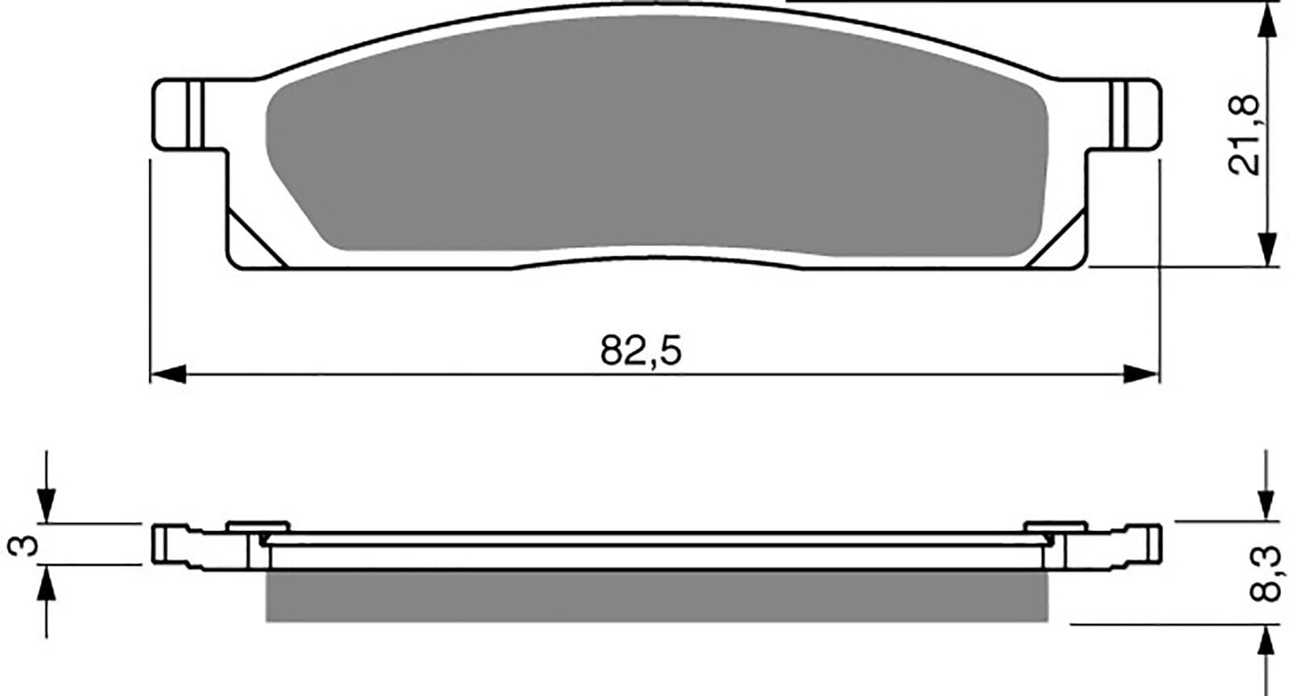 Goldfren Brake Pads AD034, VD244, FA119, FDB453, SBS589
