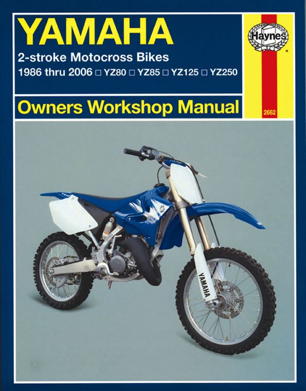 Haynes Manual Yamaha YZ80 86-01, YZ85 02-06, YZ125, YZ250 86-06
