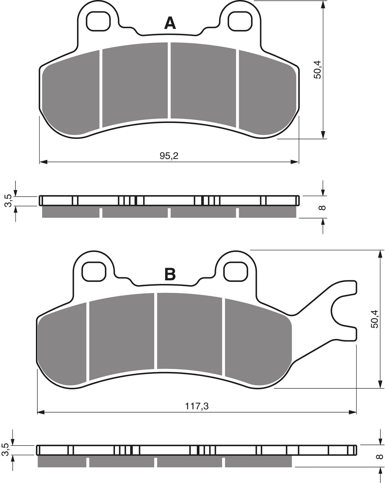 Goldfren Brake Pads AD378, FA682